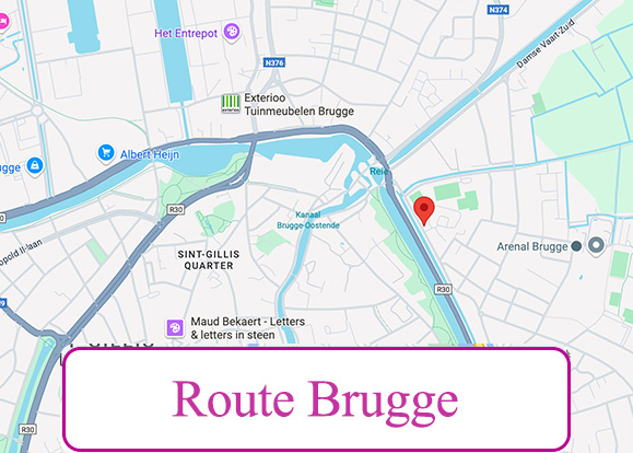 Route naar Studio Brugge